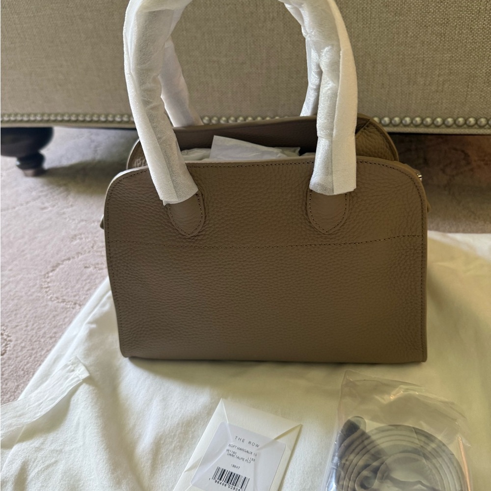 The Row Margaux 10 Dark Taupe Handbag - Picture 5 of 8